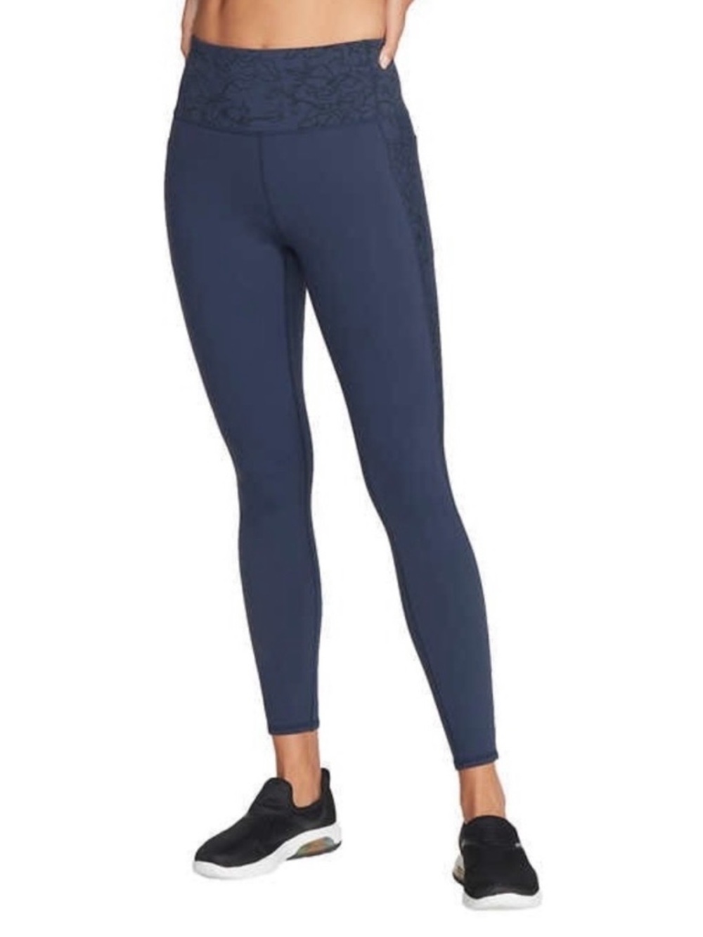 Skechers Blue Floral GO  WALK High-Rise  Leggings
